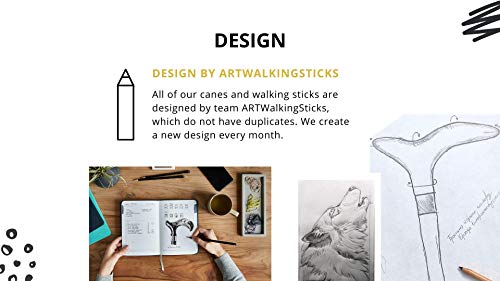 Elephant Walking Stick - Carved Wooden Cane for Gift - Long Hand Crafted Hiking Stick