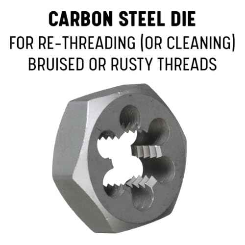 Drill America m14 X 1.5 Tap and Die Kit, HSS Plug Tap and Carbon Hex Die, POUT Series