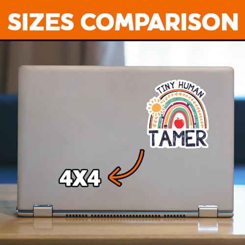 MAIANEY Tiny Human Tamer Sticker - Cute Childcare & Daycare Provider - 3"x4"