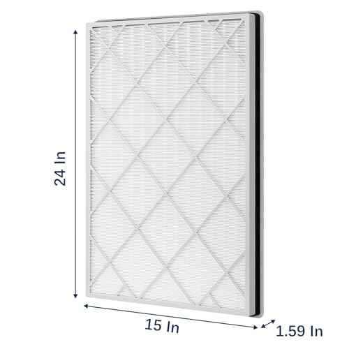 HE601 True HEPA Replacement Filter Compatible with Shark Air Purifier 6 Fan Model HE601 HE602 3-IN-1 HE6FKPET H13 True HEPA for Shark HE601 Air Purifiers