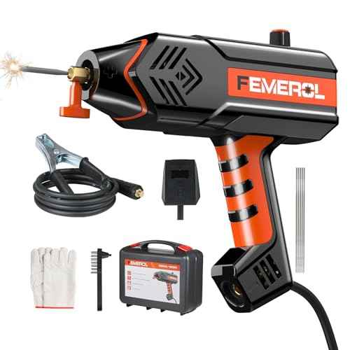 Welding Machine 110V,Handheld Welder, 120A Portable Stick Welder, Hand Held Welder Machine IGBT Inverter Digital Display with Welding Tool Set and Toolbox