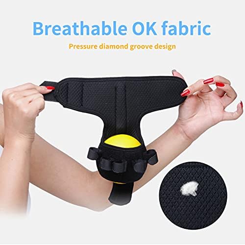 Anti-spasticity Ball Splint Hand Finger for Hand Stroke Hemiplegia Finger Recovery Spasm Dystonia Hemiplegia Finger Training Hand Functional Impairment for Children and Men and Women (Medium)