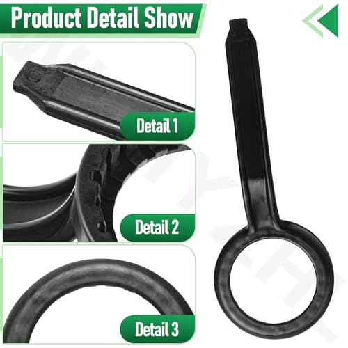 Wrench for 70mm Lids Compatible with Rieke Caps Used On 5-Gallon and 6-Gallon API Kirk Samson Stacker Water Storage Containers - Fits Many Typical Glass Bottle
