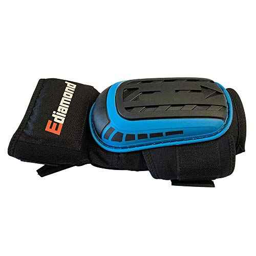 EDiamondTools Professional Knee Pads for Construction, Flooring and Cleaning with Heavy-duty Gel Cushion & Anti-Slip Adjustable Straps