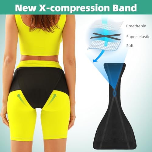 Pelvic Support Belt Pregnancy Belly Band with Groin Straps Uterine Prolapse, Vulvar Varicosities, Postpartum, and Symphysis Pubis Dysfunction Pelvic Floor Support, Prolapse, Hernia (X-Large)