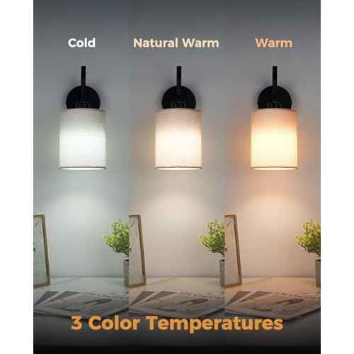 Battery Operated Wall Sconce, Black Rechargeable Sconces Set of 2, Wireless Wall Lamp Remote, Timer & 13000mAh bulbs, Battery Powered Dimmable Scones/Lights for Bedroom, Living Room, Bathroom