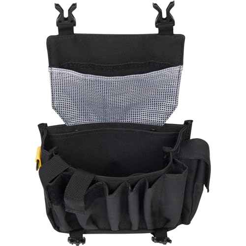 ROBOCUP AC Belt Organizer Pouch with Silent Main Storage Pocket, Two Nylon Buckles, Hook&Loop Patch Area, Metal D-Ring, Multiple Tool Slots, Designed for Professionals Working in Film, TV and Photo