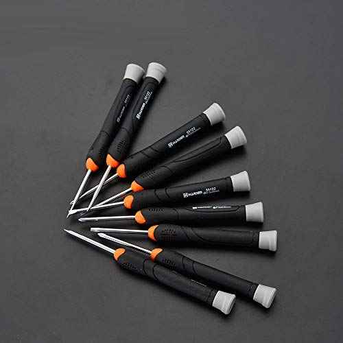 Edward Tools Precision Screwdriver Set with Storage Case - 9 Screwdrivers including Flat, Phillips and Torx - Small Screwdriver Set for Electronics, Eyeglass, Computer, Laptop, Jeweler - Cr-V Steel