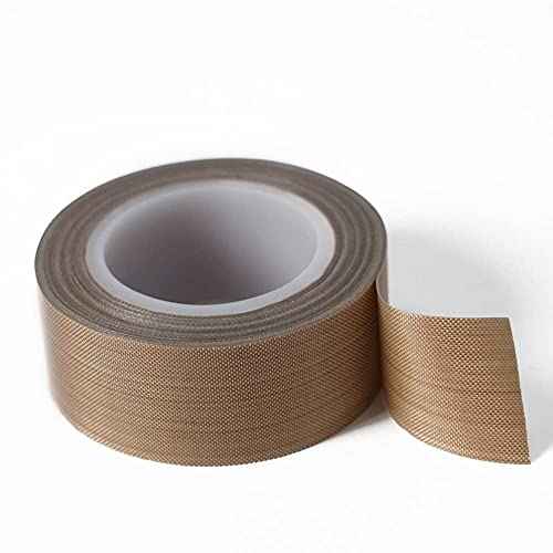 2 Rolls 1/2 Inch x 33 Feet Low Friction Tape High Temperature Teflon Tape,Squeak&Abrasion Resistant, Surface Protection for Wood,Drawer,Cabinet, Furniture, Vacuum Sealer & Hand Impulse Sealers