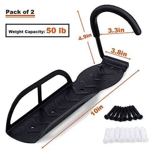 Wallmaster Bike Storage Rack for Garage, Wall Mount Bicycles Hanger, 4-Pack Bike Storage System Vertical Bike Hooks