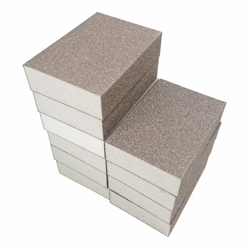 Huron Premium Precision Professional Sanding Sponge Assortment Pack 2 Each 5 Grits 60 to 220 (10 pc)