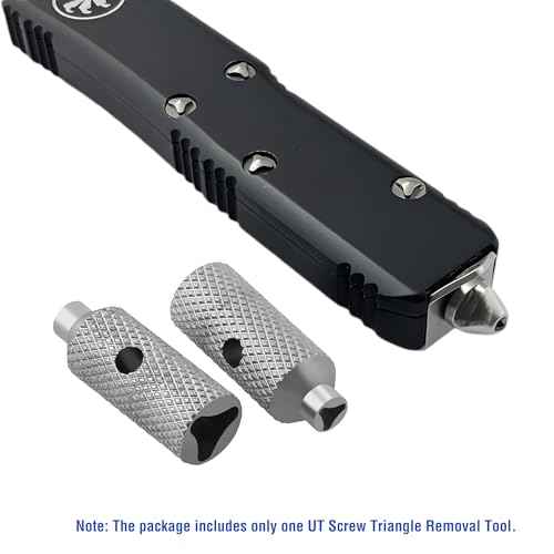 Triangle Screwdriver Removal Tool Set Compatible with Microtech Ultratech, UTX-85, Troodon Knives - Stainless Steel Manual Screwdriver Cutter for Disassembly and Repair