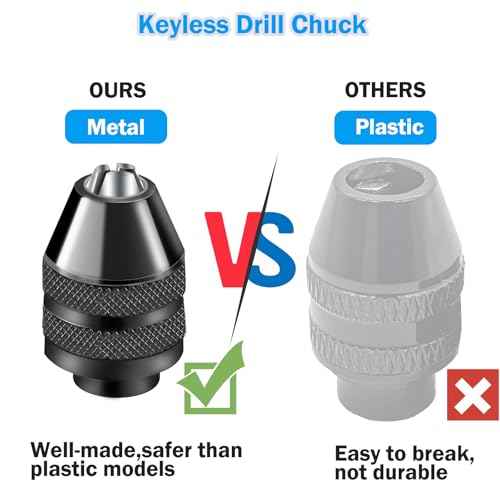 Keyless Chuck Keyless Drill Chuck for Dremel 4486 Model 395 3000 4000 4300 7300 7700 8200 8220 Multipro