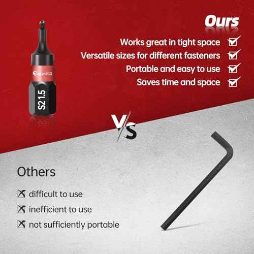 Ball End Allen Wrench Bit Set - 20PCS Metric & SAE Allen Key Drill Bit Set with Magnetic Bit Holder, Premium S2 Steel 1¡± Hex Bit