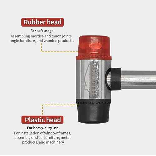 Rubber Mallet, Small Rubber Mallet, Small Hammer, Nylon Hammer, Rubber Mallet Hammer for Vinyl Flooring, Tile, Crafts, Jewelry Making