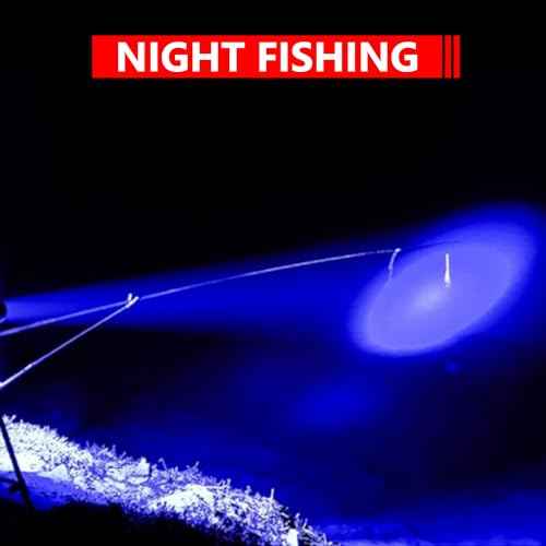 Blue Light Penlight Flashlight, Single Mode Blue Light LED Torch for Night Hiking, Hunting and Observing, 5-Pack