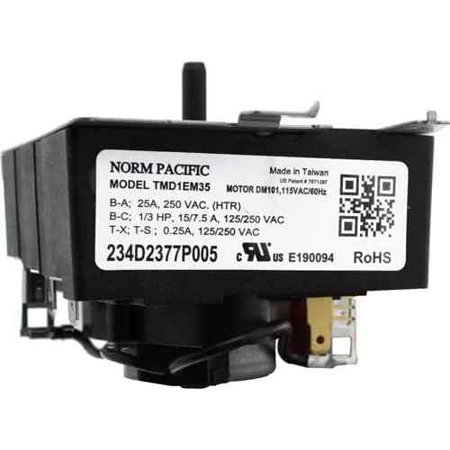 234D2377P005 - OEM Upgraded Replacement for General Electric Dryer Timer - Norm Pacific TMD1EM35 - WE04X25280