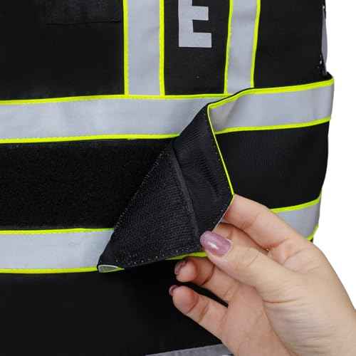 Reflective Class 2 Police Traffic Vest Lime Green 4 Point Breakaway Heavy Duty High Visibility Yellow Police Vest