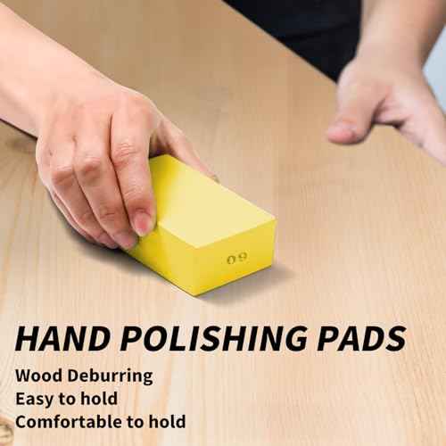 XKDOUS 4PCS Diamond Hand Polishing Pads, 60/100/200/400 Sanding Pads Tile Tools Sanding Block Polishing for Ceramic Tile Glass Stone Marble Granite Metal Grinding