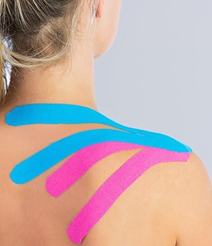 Kinesiology Tape Pro, Athletic Waterproof Muscle Support Adhesive Kinesio Sport Tape for Athletes 2 inches x 16.4 feet, 12 Rolls, Yellow