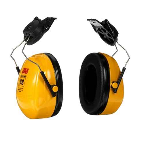 3M PELTOR Hearing Protection Optime 98 Earmuffs, Adjustable Tilt Earcups, E-A-Rfit Compatible