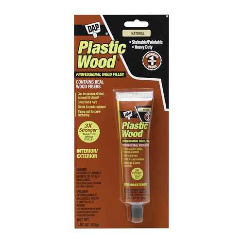DAP Plastic Wood Solvent-Based Professional Wood Filler, Natural, 1.87 oz (7079821500)