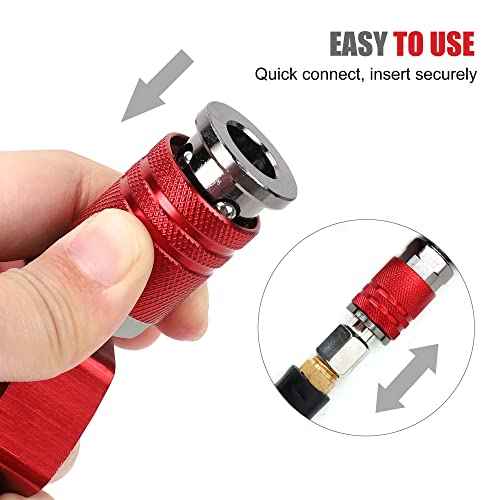 3-Way Air Manifold 4 Ports Aluminum Industrial Flat Hex Quick Connect Air Hose Splitter with 3 Steel Couplers and 1/4" Male NPT Plug