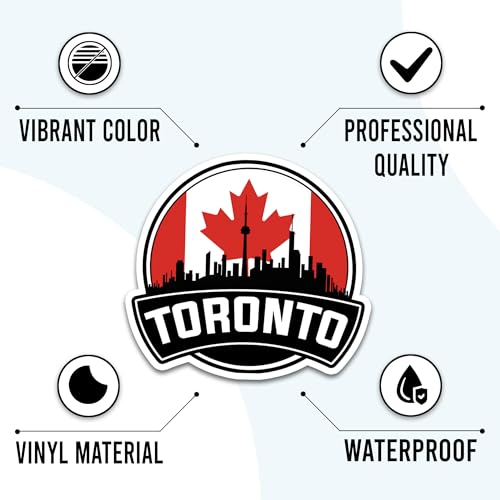 Canada Travel Stickers 50 Pieces Vinyl Waterproof Decal for Laptop Water Bottle Phone Car Window Bike Motorcycle Stakeboard Scrapbook Canadian Vacation Sticker Gifts