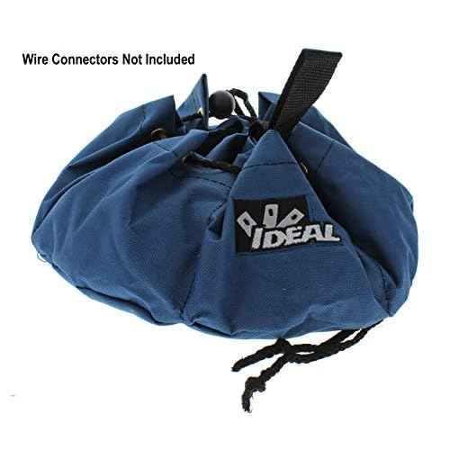 IDEAL Electrical 35-655 Small Parts/Tools Bag Portable Tool Kit Carry Bag with Loop Handles, 5 in. Divider Pockets, Drawstring Opening