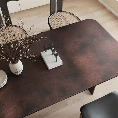 CRE8TIVE Metallic Brown Wood Contact Paper Peel and Stick Faux Wood Look Wallpaper Removable Self Adhesive Vinyl Wallpaper 12"x80" Brown Contact Paper for Countertops Waterproof Shelves Desk Table Top