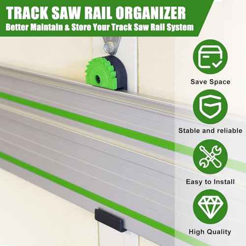Track Saw Guide Holder for FastCap 02896 Makita/Festool,Track Saw Guide Rail Holder for DeWalt Guide Rail (4 Pack)