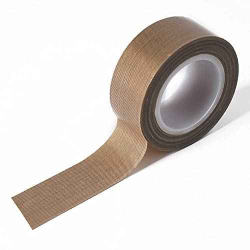 2 Rolls 1/2 Inch x 33 Feet Low Friction Tape High Temperature Teflon Tape,Squeak&Abrasion Resistant, Surface Protection for Wood,Drawer,Cabinet, Furniture, Vacuum Sealer & Hand Impulse Sealers