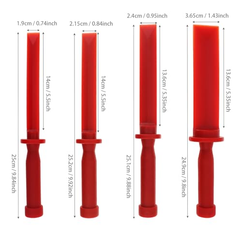 4Pcs Plastic Chisel Scraper Set, Plastic Scrapers Non Scratch, Scraper Remover Tool Kit