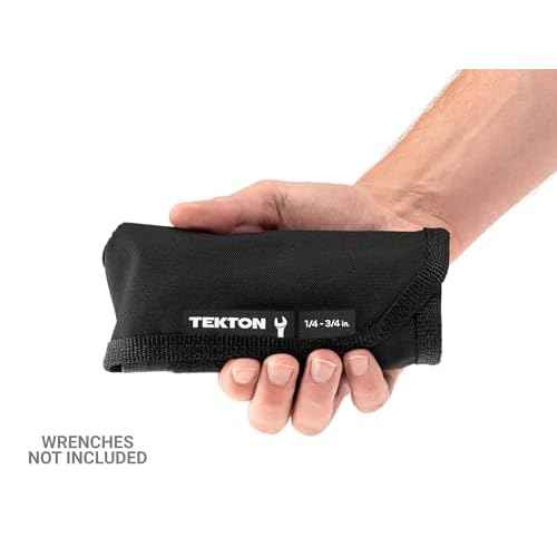 TEKTON 11-Tool Stubby Combination Wrench Pouch (1/4-3/4 in.) | OTP21106 | Made in USA