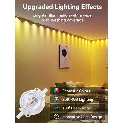 Permanent Outdoor Lights, 100FT RGB IP67 Waterproof Eaves Lighting, Smart LED Outside House Lights with App/Remote Control for Halloween, Christmas Decor, Holiday, Party, Daily, All Year-Round