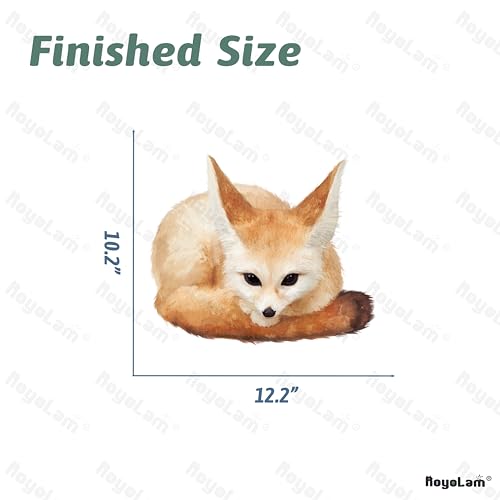 Fennec Fox Wall Decal Nursery Animal Desert Fox Wall Sticker Removable Peel and Stick Waterproof Wall Art Decor Stickers for Kids Baby Classroom Living Room Playing Room Bedroom