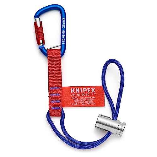 KNIPEX Tools 00 50 13 T BKA Tool Tethering Adaptor Straps with Captive Eye Carabiner up to 13 lbs.