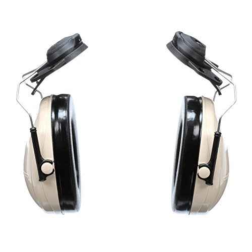 3M Optime 95 Beige And Black Helmet Mount Earmuffs