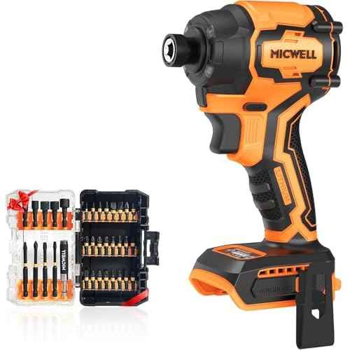 Cordless Impact Driver (Tool Only) Compatible with Dewalt 20V Max Battery, Up to 2300 In-lbs Brushless1/4" Impact Driver, 4-Speed Lightweight Power Impact Drivers with Tool Bag, LED Light