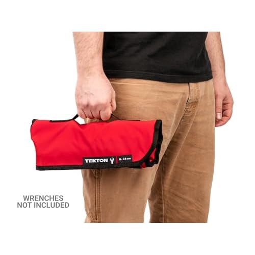 TEKTON 19-Tool Combination Wrench Pouch (6-24 mm) | OTP21203 | Made in USA