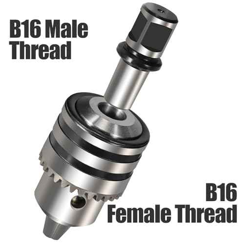 1/8''-5/8'' Magnetic Drill Chuck Adapter, 3/4'' Weldon Shank with Chuck Key, B16 Thread Mag Drill Chuck for Magnetic Drill