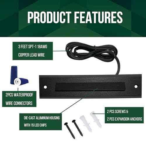 GKOLED 6 Pack LED Low Voltage Linear Step Lights, Landscape Cutoff Stair Riser Light, 2W 9-15V AC/DC 3000K Outdoor Waterproof Accent Lighting Fixtures, Die-cast Aluminum, Black Powder Coated Finish