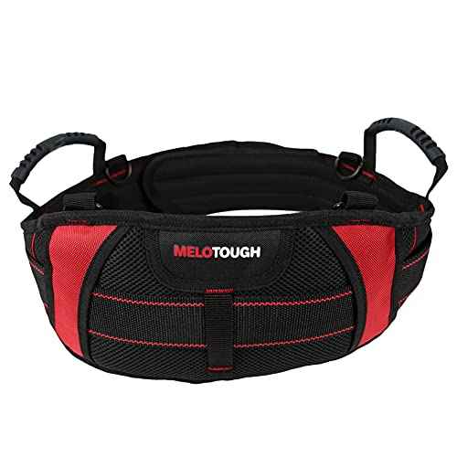 MELOTOUGH Padded work belt Comfortable Tool Belt with D rings£¬Heavy Duty Work Belts with handle strap for electrical,construction,plumber,carpenter (XXL)