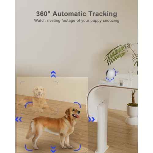 usogood 2.5K Indoor Camera for Home Security, 360¡ÆPet Camera Indoor with Phone App,Support 5G/2.4Ghz WiFi, Auto Motion Tracking Detection,2-Way Audio,Compatible with Alexa,Best Gift£¨2-Pack £©
