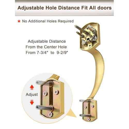 Camelot Brushed Gold Front Door Handle and Deadbolt Set, Front Door Lock Set, Satin Brass Finish, Upgated Entry Door Handle with Accent Wave Door Lever with Reversible Handle Lever, 1 Pack