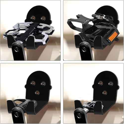 Eapele Bike Pedal Hanger Bicycle Wall Mount Horizontal Hanger, Heavy-duty 10GA Steel Plates Made, Support to 150lb, Compatible with Platform Pedal, Clipless Pedal, and Hybrid Pedal£¨3pcs£©