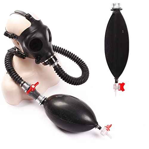 Latex Cosplay Gas Mask Full Half Face Fetish Mask for Costume Party Roleplay Accessory