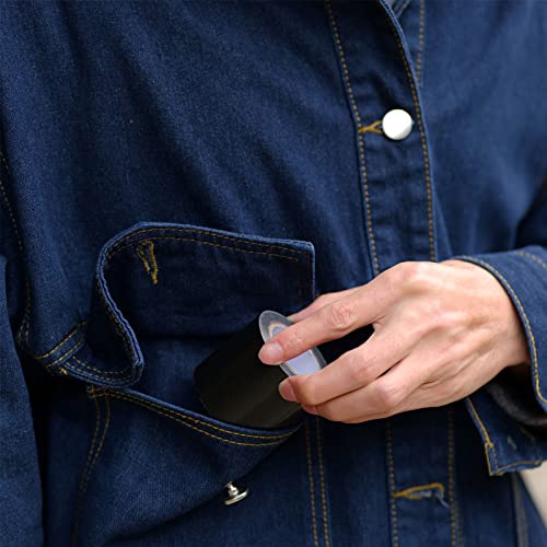 Mini Duct Tape 2PCS Travel Size Duct Tape for Outdoors Camping Hiking Emergency Put in Pocket Tear by Hand, 2 inch x 5 Yards, Twin Silver