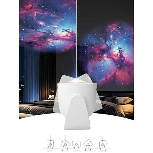 Galaxy Star Projector for Bedroom, Home Planetarium Night Light Projector with Timer High-Definition Soft Light for Relax, Kids, Ceiling, Room Decoration, Gifts