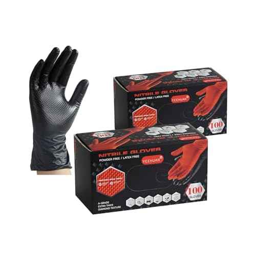 10 Mil Nitrile Gloves Disposable Heavy Duty Rubber Chemical Resistance Gloves for Mechanic